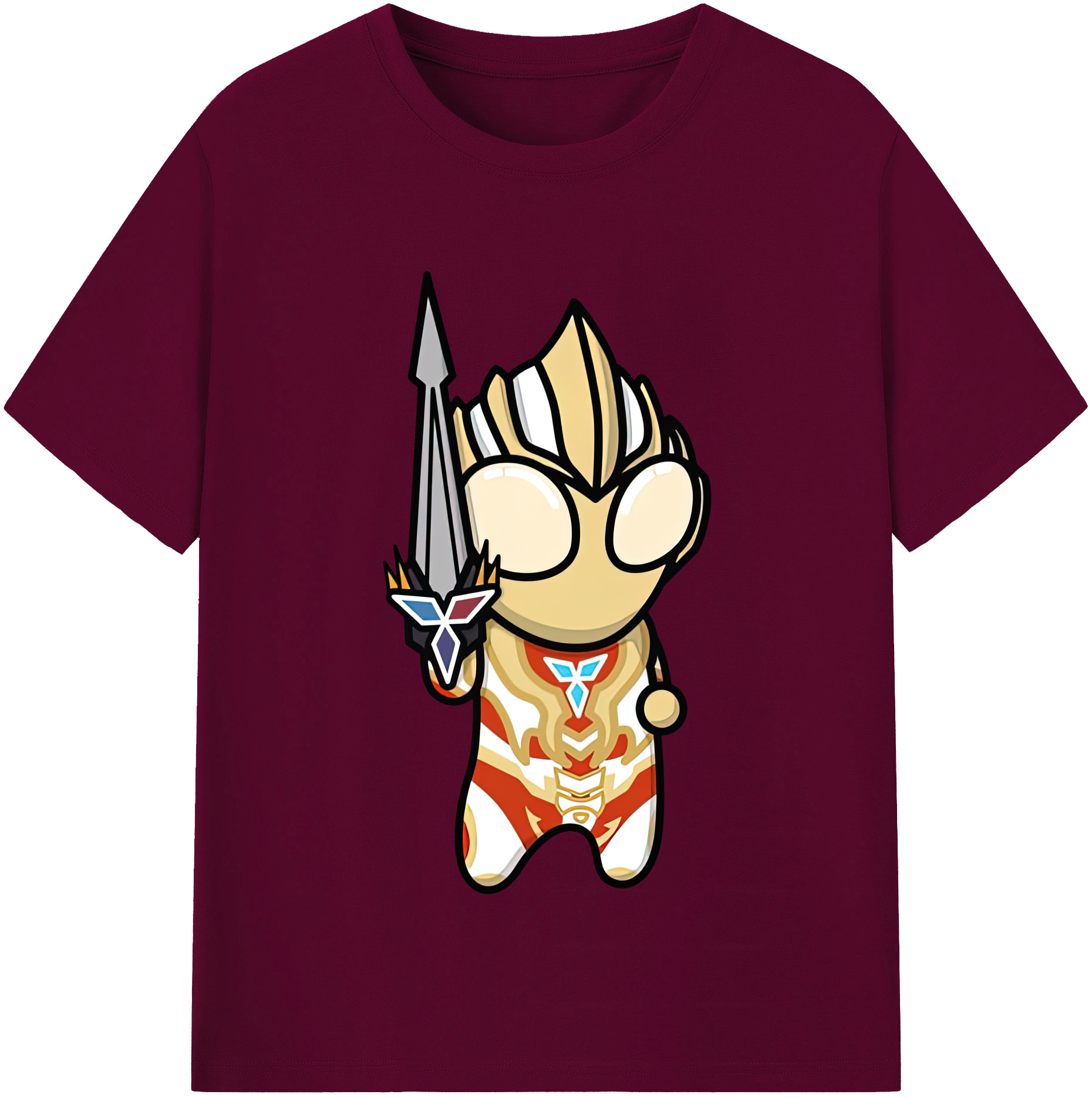 （画像用） ウルトラマン Ultraman レディースカジュアルプリントTシャツ（綿100％）